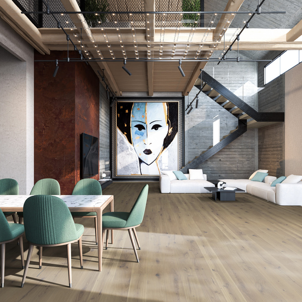 Parkett Eiche Weiss Landhausdiele lackiert Alpin - MARCANTO TREND