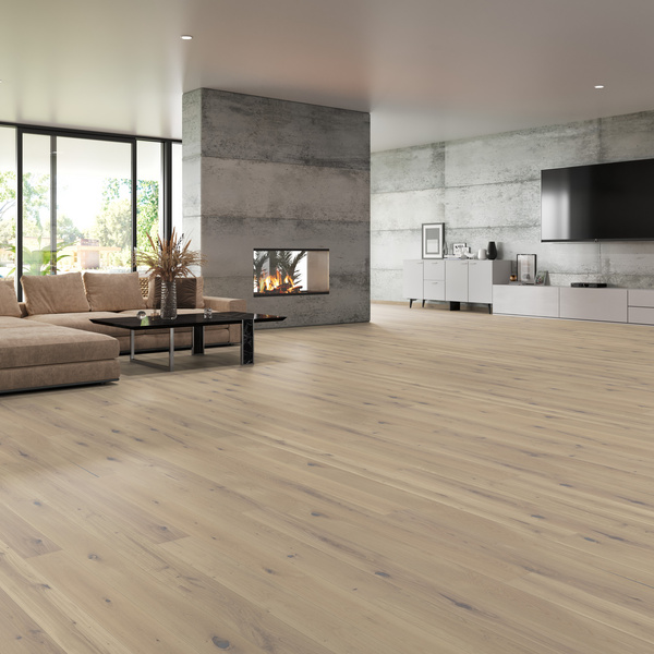 Parkett Eiche Weiss Landhausdiele lackiert Alpin - MARCANTO TREND