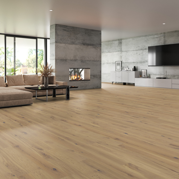 Parkett Eiche Sahara Landhausdiele lackiert Alpin - MARCANTO TREND