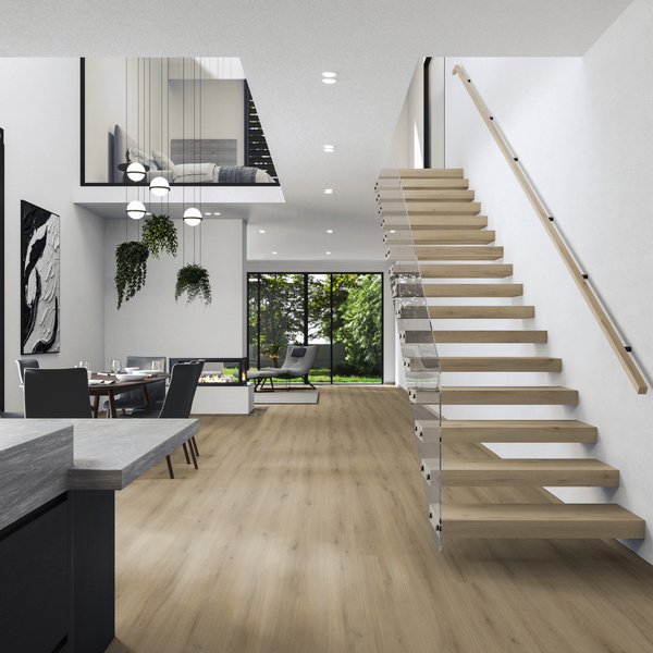 Klick-Vinylboden HDF Eiche Crema!Pur Landhausdiele lebhaft - ELITO TREND