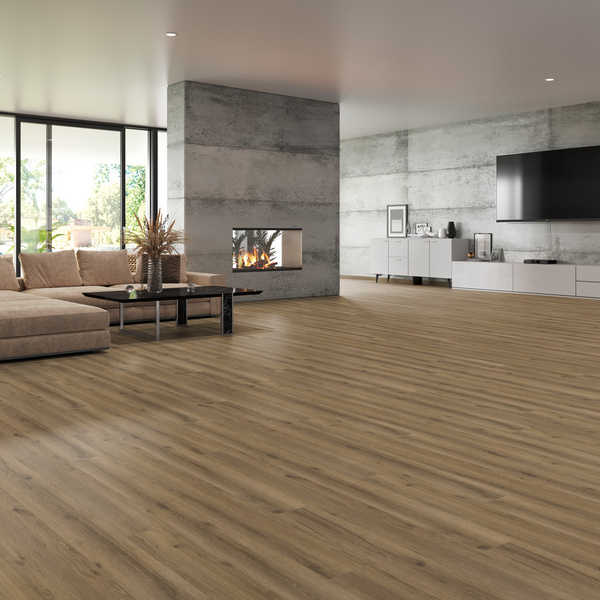 Klick-Vinylboden HDF Eiche Finca Landhausdiele - GRANDO