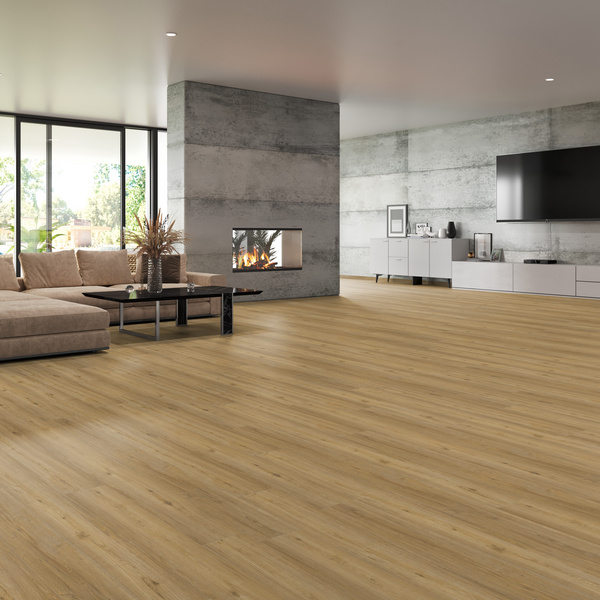 Klick-Vinylboden HDF Eiche Nox Landhausdiele - GRANDO