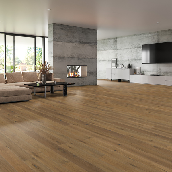 Parkett Eiche Caramel Landhausdiele lackiert Alpin - MARCANTO TREND