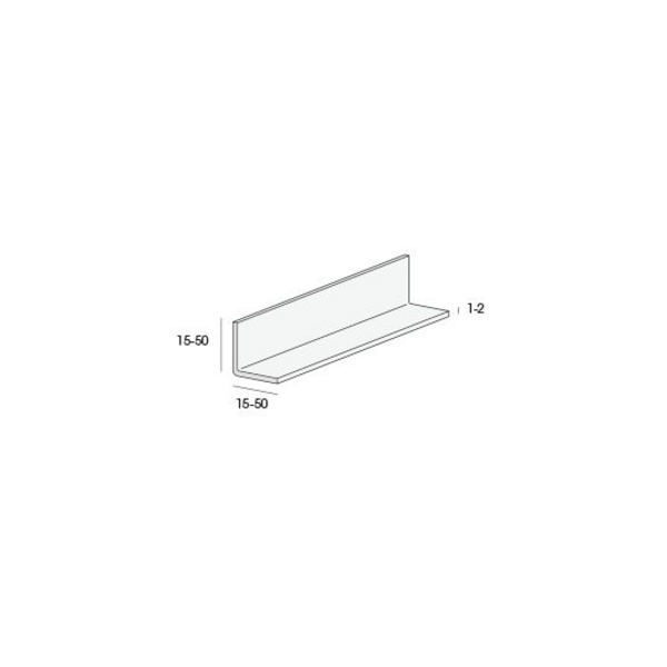 Winkelprofil 20x20x2mm Schwarz 600cm