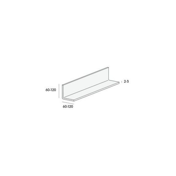 Winkelprofil 60x60x3mm Weiß 520cm