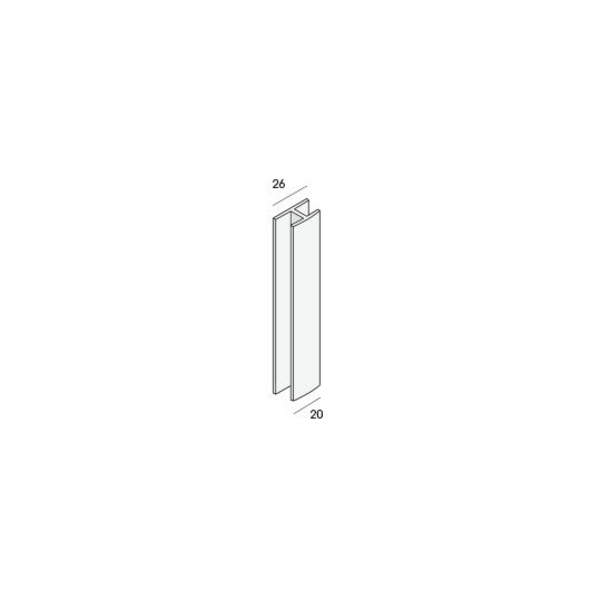 H-Verbindungsprofil 10mm Golden oak (Folie) 260cm