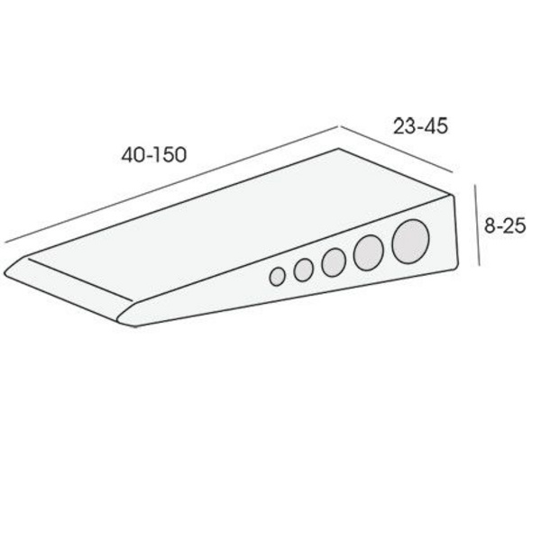 Ausrichtkeile 100x45x18mm 45 Stück Gelb