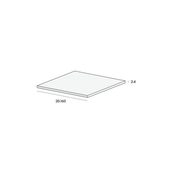 Flachprofil 40x2mm Weiß 600cm