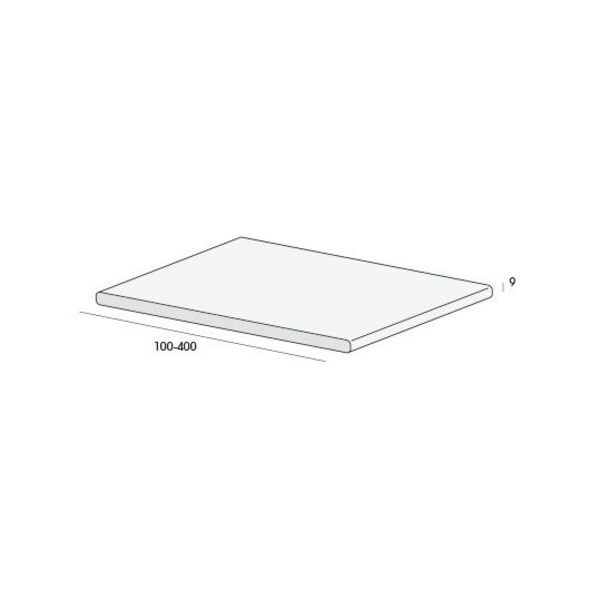 Flachprofil 9x215mm Hartschaum Creme 600cm