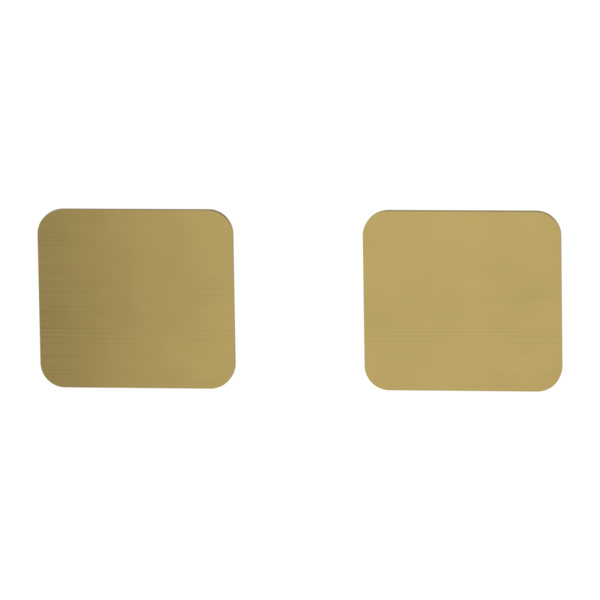 Schlüsselrosettenpaar ONE abgerundet Blindrosette Flachrosette Gold ma.