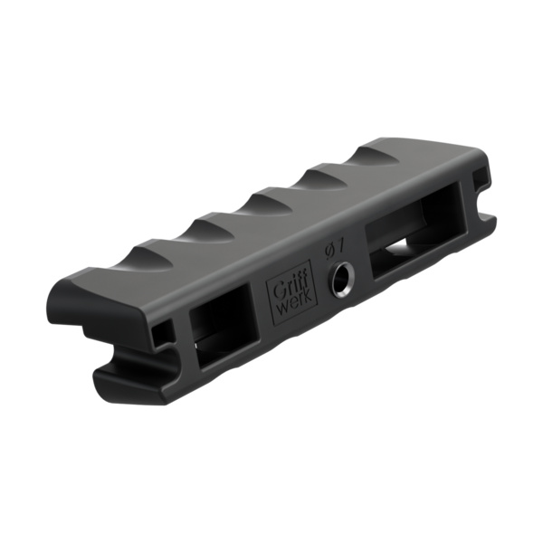 Bohrschablone zur 3-teiligen Bandmontage Kunststoff-Bohrschablone