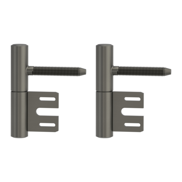 Bandpaar AXUM 9200 inkl Rahmenteile gefälzte Türen 2-teilig Stahlzarge Kaschmirgrau