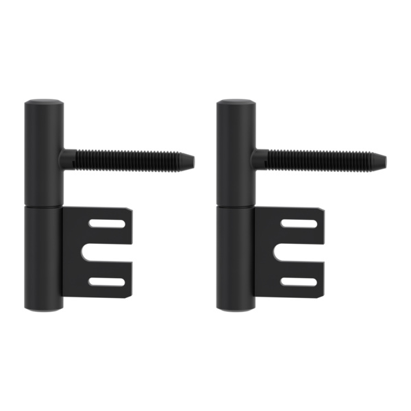 Bandpaar AXUM 9200 inkl Rahmenteile gefälzte Türen 2-teilig Stahlzarge Graphitschwarz