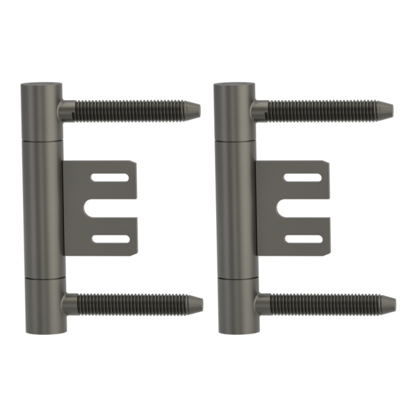 Bandpaar AXUM 9300 inkl. Rahmenteile gefälzte Türen 3-teilig Stahlzarge Kaschmirgrau