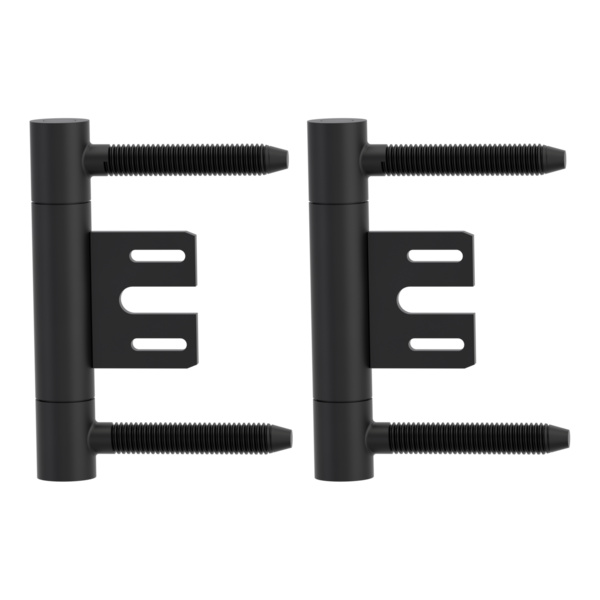 Bandpaar AXUM 9300 inkl. Rahmenteile gefälzte Türen 3-teilig Stahlzarge Graphitschwarz