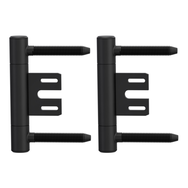 Bandpaar AXUM 9301 inkl. Rahmenteile gefälzte Türen 3-teilig Stahlzarge Graphitschwarz