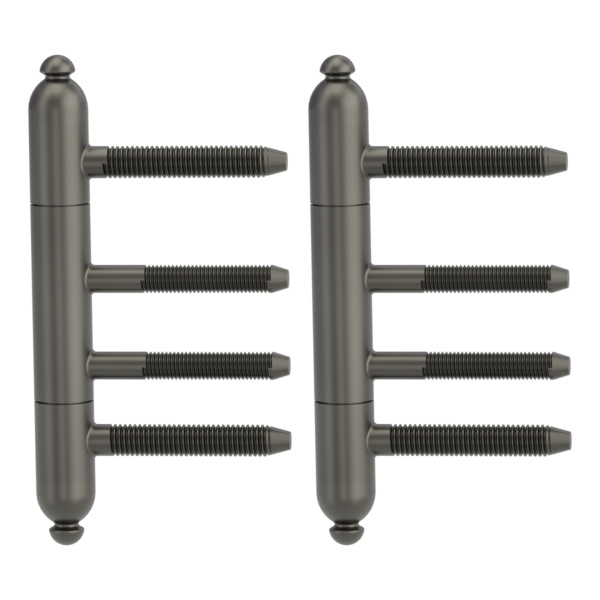 Bandpaar AXUM 9302 inkl. Rahmenteile gefälzte Türen 3-teilig Holzzarge Kaschmirgrau