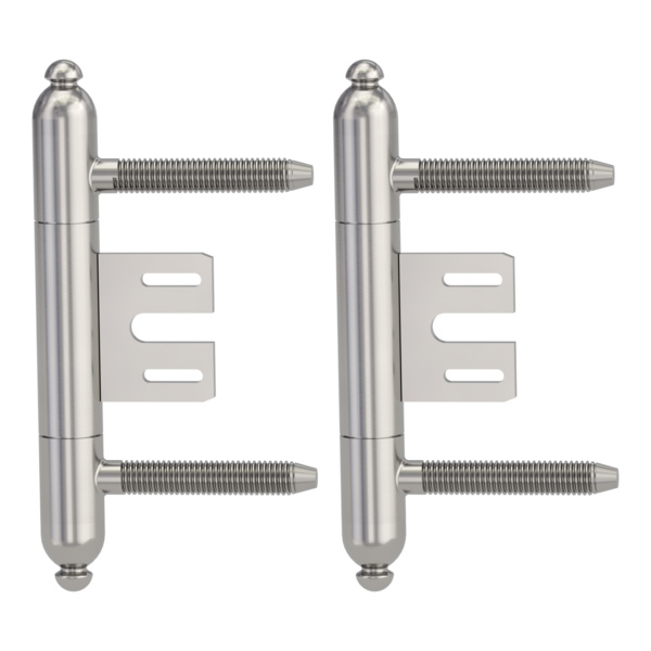 Bandpaar AXUM 9302 inkl. Rahmenteile gefälzte Türen 3-teilig Stahlzarge Samtgrau