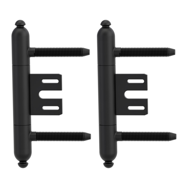 Bandpaar AXUM 9302 inkl. Rahmenteile gefälzte Türen 3-teilig Stahlzarge Graphitschwarz