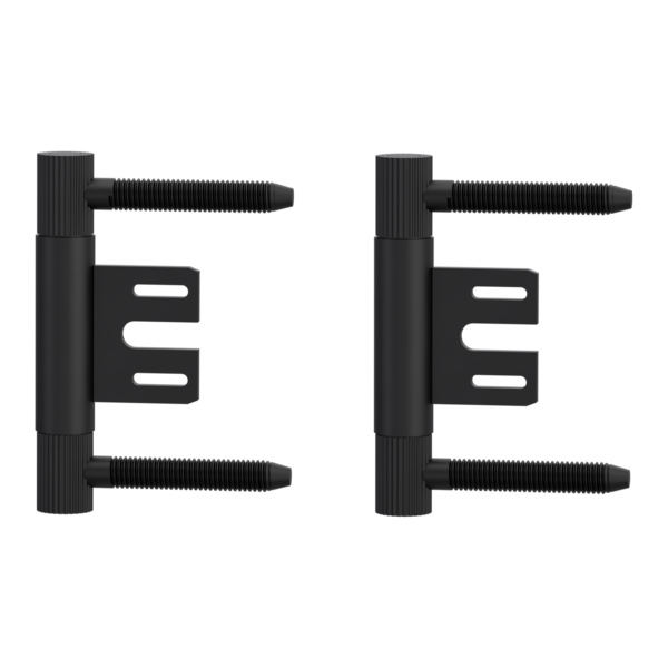 Bandpaar AXUM 9305 inkl. Rahmenteile gefälzte Türen 3-teilig Stahlzarge Graphitschwarz