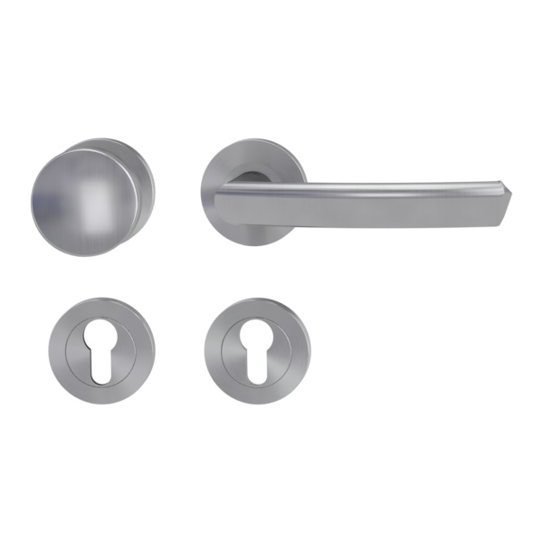 Wechselgarnitur CRYSTAL Schraubt.GK3 Rosetten rund Knopf R2 Edelst. ma. R