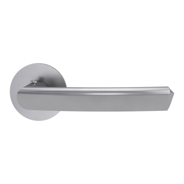 Türgriffgarnitur CRYSTAL PIATTA S Flachrosette rund smart2lock 2.0 R Edelst. ma.