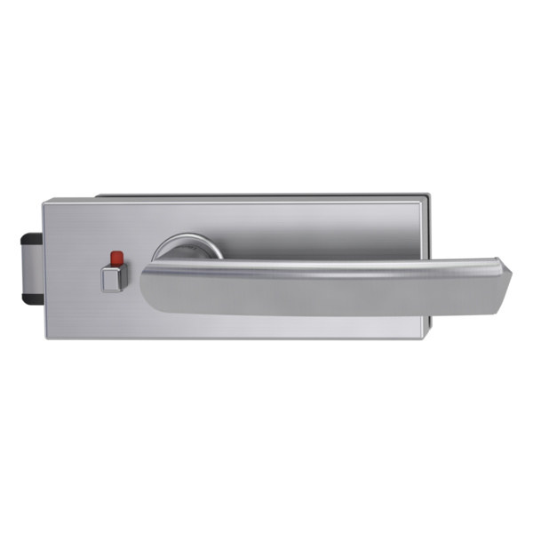 Glastürbeschlagset PURISTO S smart2lock Flüster 3-tlg. Bänder CRYSTAL Edelst. ma.