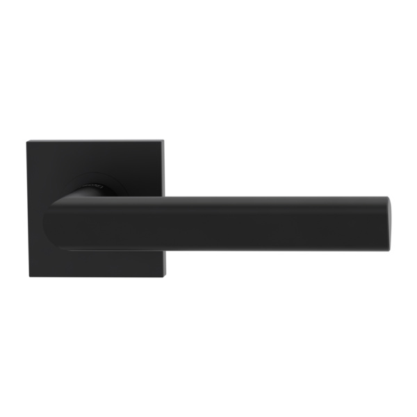 Türgriffgarnitur TRI 134 Schraubt.GK3 Rosetten eckig OS Graphitschwarz