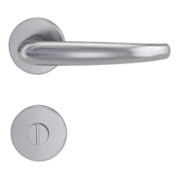Türgriffgarnitur VAYA basic 194 ALDA Fast2Fix GK3 Rosetten rund WC Edelstahl matt