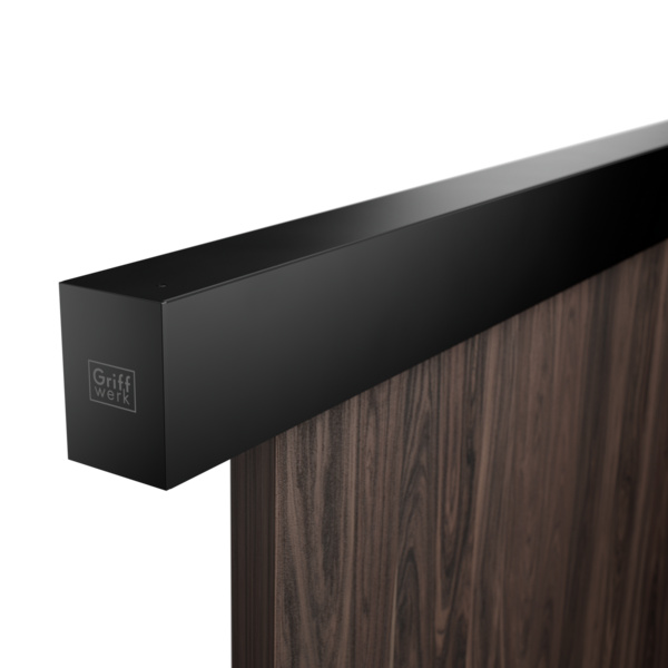 Schiebetürsystem PLANEO X80 Wandmontage/Holztür 2,2m 1-flügelig Graphitschwarz