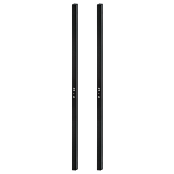 Griffstangenpaar PLANEO GS_49017 smart2lock li öffnend Klebetechnik 14x18x700mm Graphitschwarz