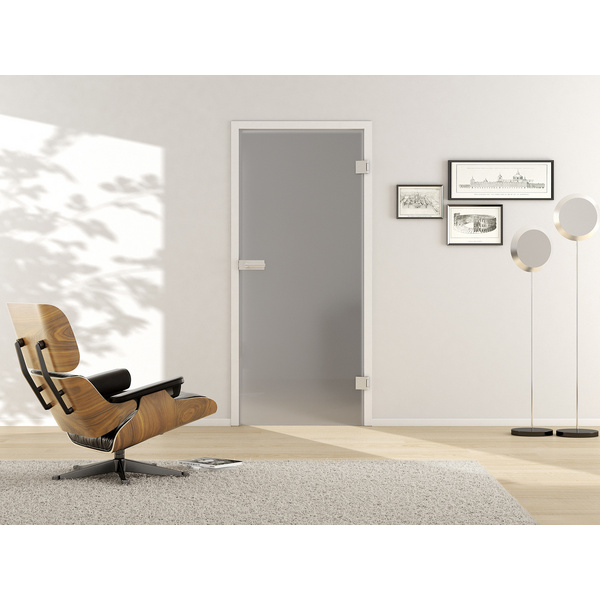 Ganzglastür SATIN GREY 501