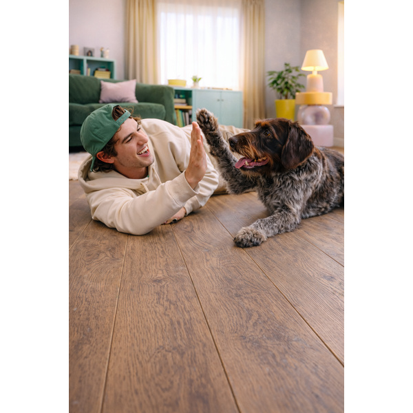 Klick-Designboden MDF Opal Oak Coffee Landhausdiele