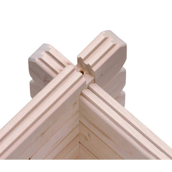 Gartenhaus "Trittau 3" SET naturb. mit Anbaudach 4,4m 2970x6805x2170mm