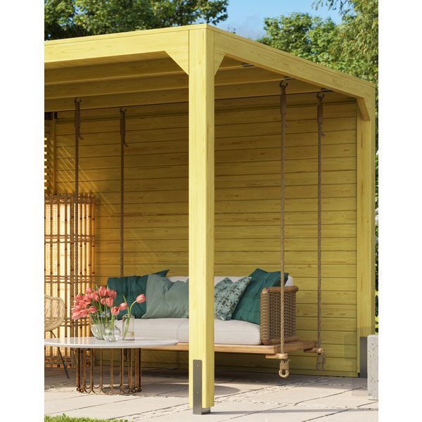 Seitenwand für Pavillon Cubus naturbelassenx2952x