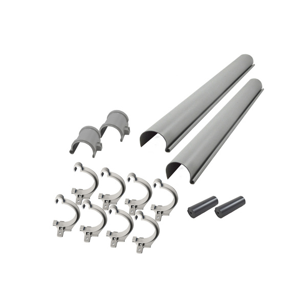 Dachrinnenpaket für Flachdachhäuser PVC bis 555 cm