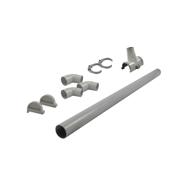 Dachrinnenpaket für Flachdachhäuser PVC bis 555 cm