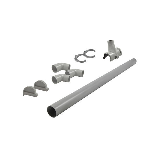 Dachrinnenpaket für Flachdachhäuser PVC bis 590 cm