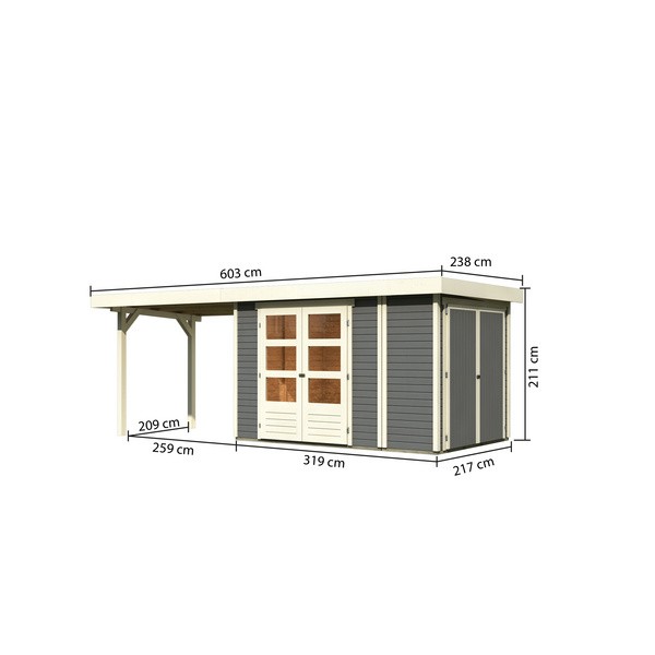 Retola 3+ Anbauschrank u. Anbaud. 2,80 m Breite terragrau