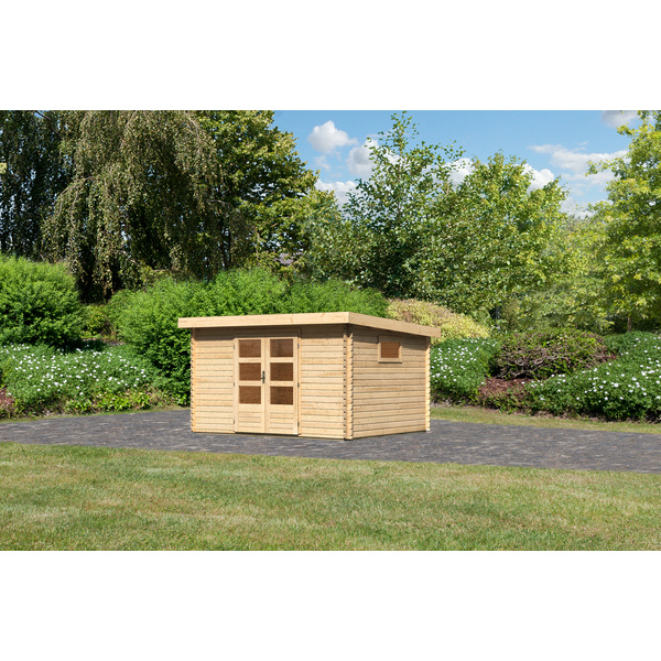 Gartenhaus "Trittau 4" mit Tür Eco naturb. 2970x3570x2170mm