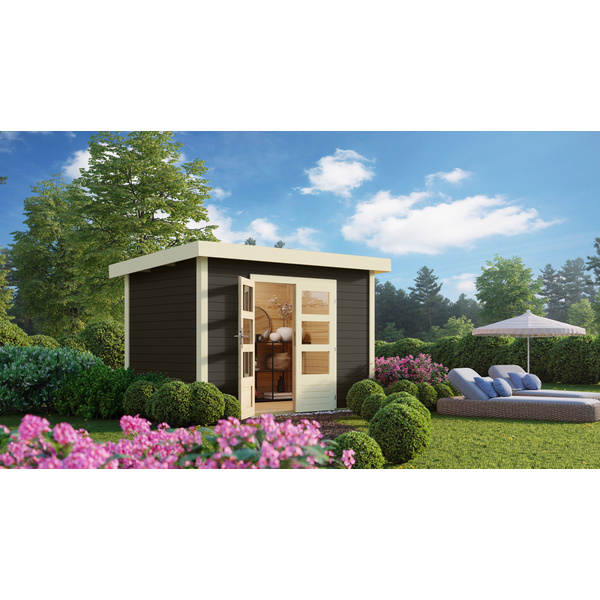 Gartenhaus "Kandern 2" terragrau 2030x2440x2220mm