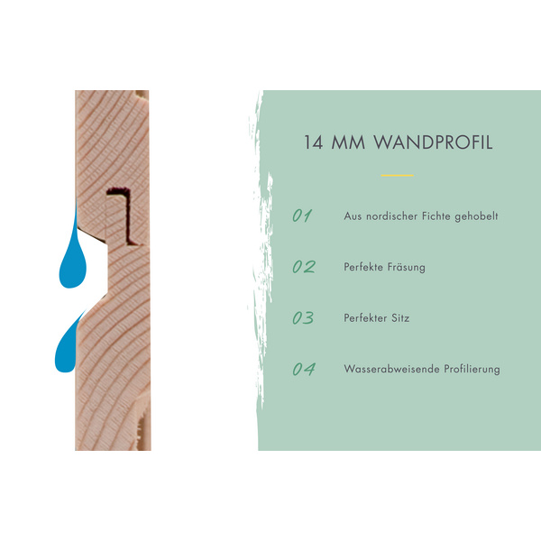 Gartenhaus "Merseburg 5" SET vorvergraut mit Anbaudach 2140x4000x2190mm