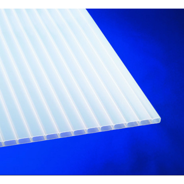 opal-weiß 16 Acryl anti-drop Stegdoppelplatten schlagzäh opal-weiß