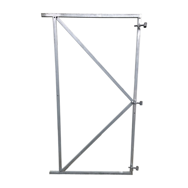 FLEXI Torrahmen 90x155cm für Torbreiten 75 - 90cm verzinkter Metallrahmen 20x30mm inkl. 2 verstellbaren Kloben