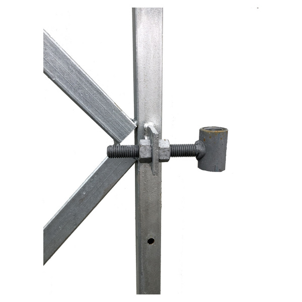 FLEXI Torrahmen 100x155cm für Torbreiten 85 - 100cm verzinkter Metallrahmen 20x30mm inkl 2 verstellbaren Kloben