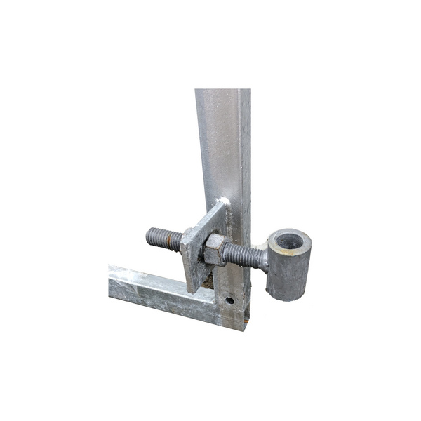 FLEXI Torrahmen 150x155cm für Torbreiten 135 - 150cm verzinkter Metallrahmen 20x30mm inkl. 3 verstellbaren Kloben