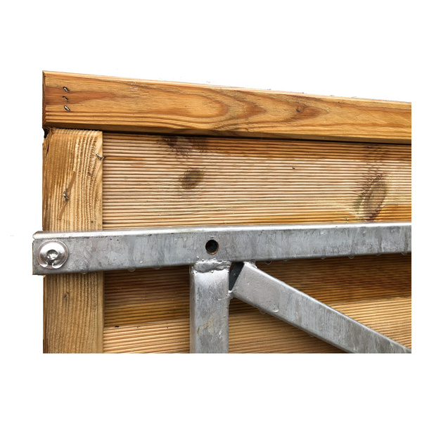 FLEXI Torrahmen 150x155cm für Torbreiten 135 - 150cm verzinkter Metallrahmen 20x30mm inkl 3 verstellbaren Kloben