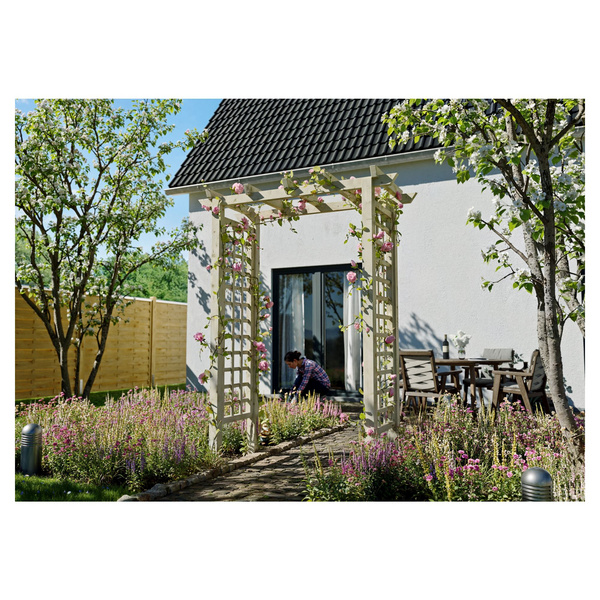 CLEMATIS Eingangspergola gerade ca. 160x210x62cm kdi-grün Durchgang ca. 114cm