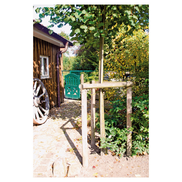 Baumpfahl 5x200cm gefräst gefast gespitzt kdi-grün