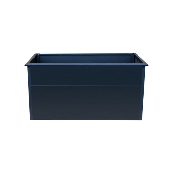 EVA Metall-Hochbeet ANTHRAZIT 150x75x77cm Stahl verz. pulverbesch. mit Schneckenschutzkante